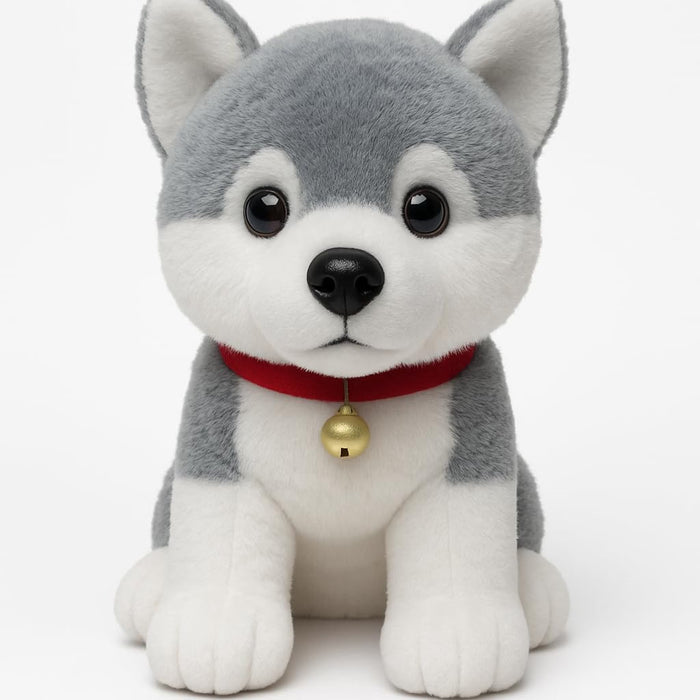 Cute Husky Dog Plush Toy – 30 cm