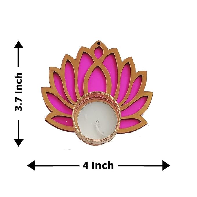 Lotus Chudi Diya Rangoli Candles