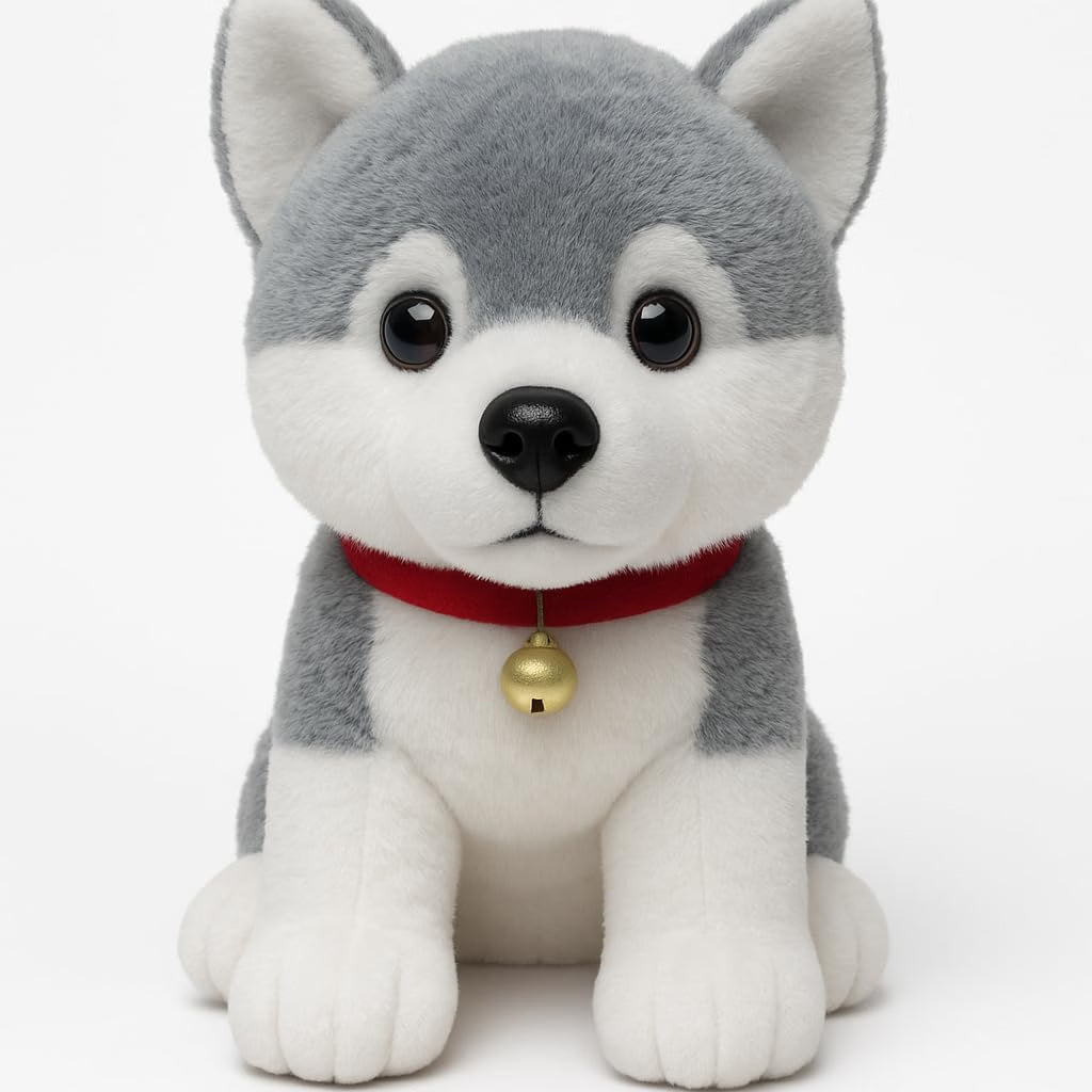 Cute Husky Dog Plush Toy – 30 cm
