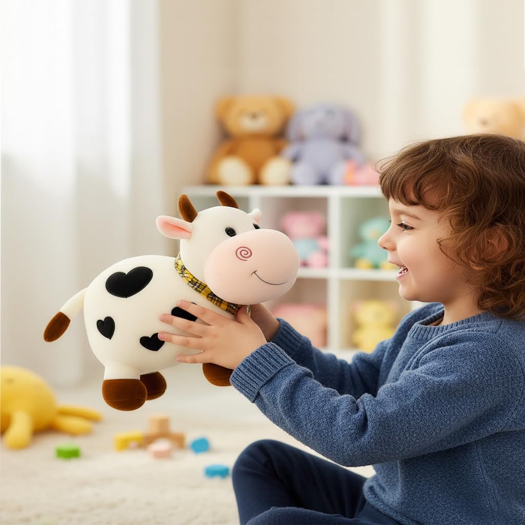 Babique Cow Tremp Plush Soft Toy Cute Kids Animal Home Decor Boys/Girls (Pack of 1)(30 cm)