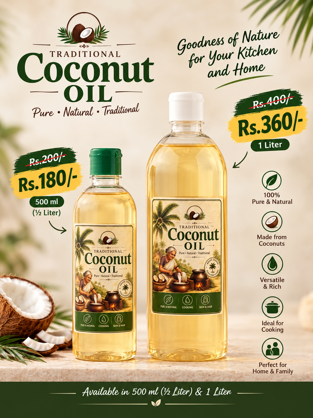 Traditional Coconut Oil – Pure & Natural