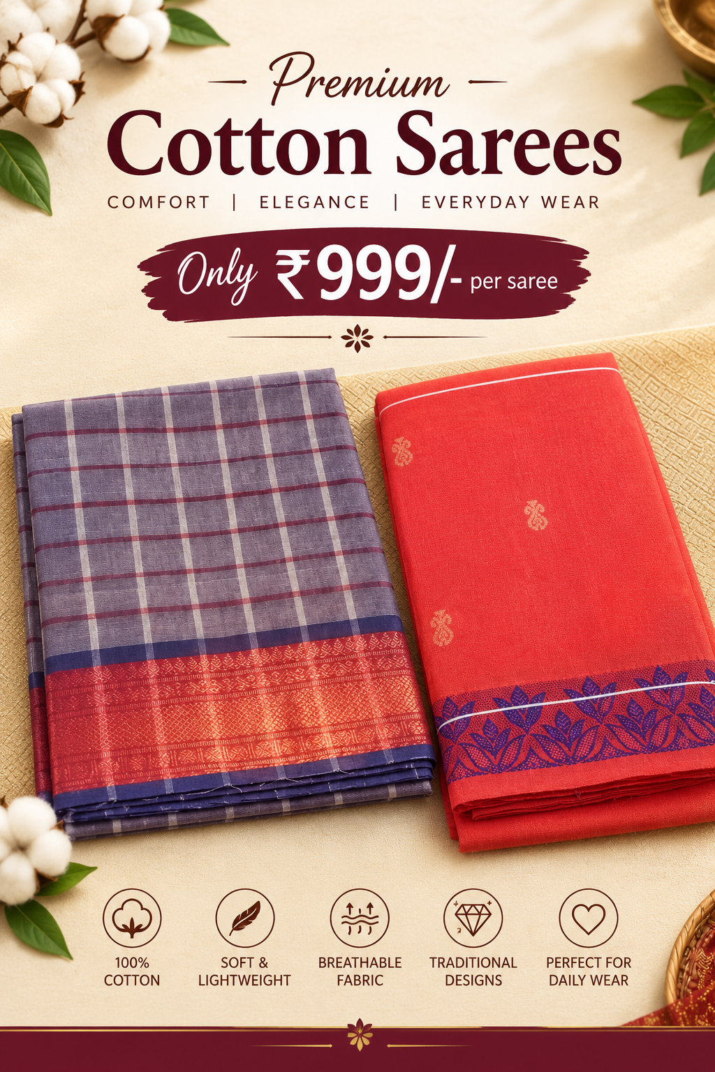 cotton saree