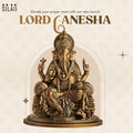 SILAII Lord Ganesha Idol for Home Decor – 6 Inch Small Ganesha Idol | Handmade Ganesh Murti | Ganesha Idols for Home & Office | Spiritual Gift & Decorative Ganesha Idols