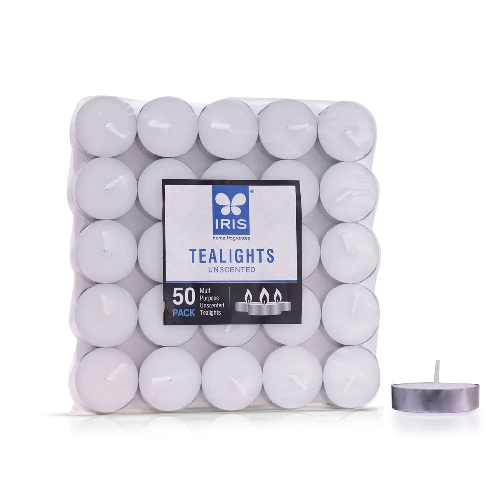 Pack of 50 Unscented Tea lights